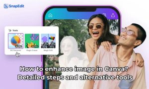 How to enhance image by Canva