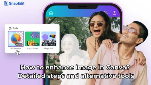 How to enhance image by Canva