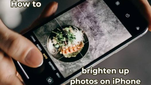 How to brighten up photos on iphone