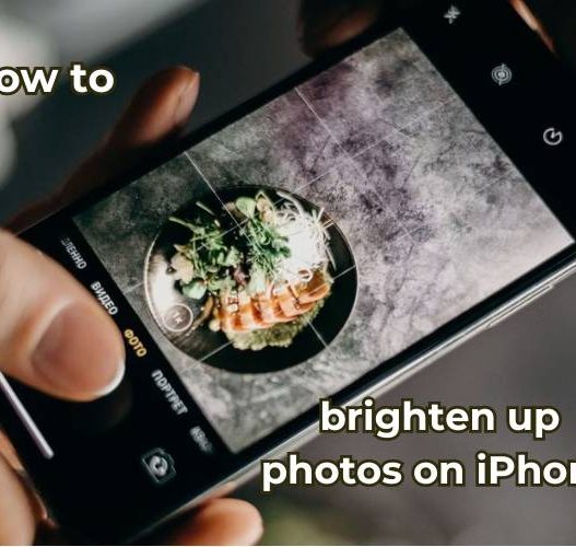 How to brighten up photos on iphone