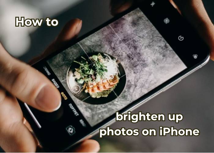 How to brighten up photos on iphone