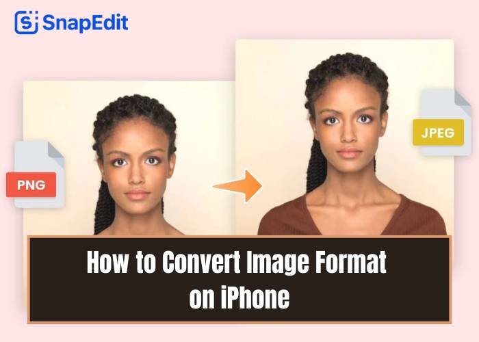 How to convert image format on iphone