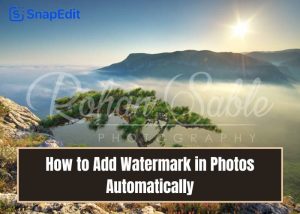 How to add watermark to photos