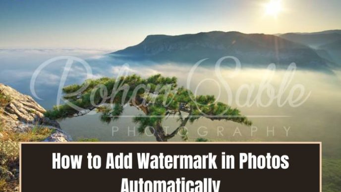 How to add watermark to photos